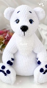 Ma_Ko_Toys - Maria Konovalova - Мария Коновалова - Polar bear - Полярный мишка - Russian