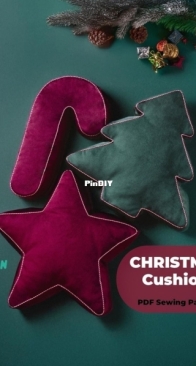 Pan Pattern - Christmas Cushions - English