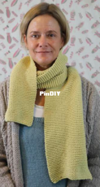 Beginner Garter Stitch Scarf by Lisa D. Roberts-Free