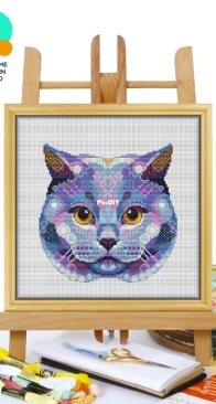 Awesome Pattern Studio - CS2393 - Mandala British Shorthair Cat XSD