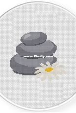 Daily Cross Stitch - Zen Rocks
