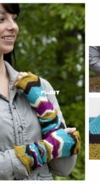 A New Day Fingerless Arm Warmers by Linda Voss Plummer for Cascade Yarns FW170 - Free