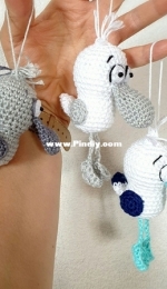 Dat Yarns Design - Anja Schacht - Seagulls Dangle - Möwen Baumler - German - Free