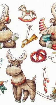 Andriana S-63 Holiday Elk Sampler XSD