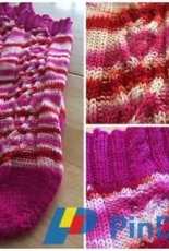Cabled Hearts Socks by Angela Rafuse