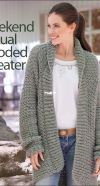 Annies Crochet - Melissa Leapman - YC03894 Weekend Casual Hooded Sweater