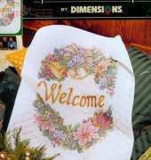 Dimensions Stamped Cross Stitch 08694 Holiday Harmony Quilt