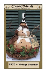 Country Friends 770 Vintage Snowman