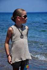 Sandy Beach Tunic Top by Pelykh Natalie - English, Russian  (12m - 10y)