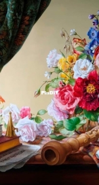 Abakan -  Still Life - Flute and Books by Urszula Przygrodzka
