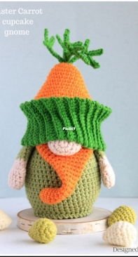 Pam Pino Design - Nazeli Mkrtchyan-Tadevosyan - Easter Carrot Cupcake Gnome