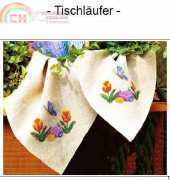 Madeira HA-1-021 - Table Runner with Tulips