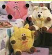 Animal Pillows: Bear, Pig and Cat Pillow