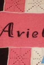 Crochet Baby Girl Blanket with Filet Squares
