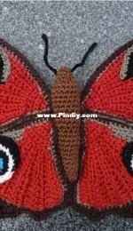 Mieks Creaties - Annemiek Strating Dilling - Peacock butterfly - Dagpauwoog Vlinder - Dutch