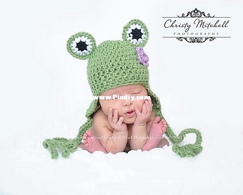 Frog Hat with Feet Ties by Sweet Potato 3.jpg