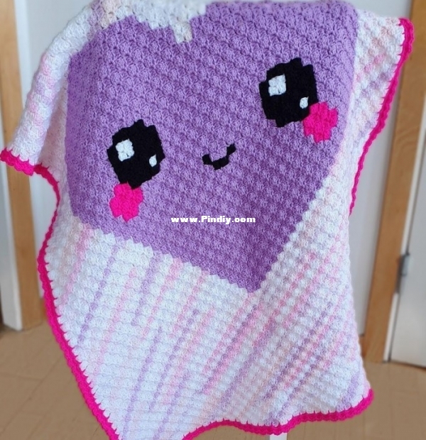 Kawaii Love Blanket - Super Cute Design - Jenifer Santos.jpg