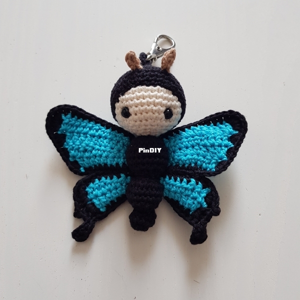 Butterfly keyring 1