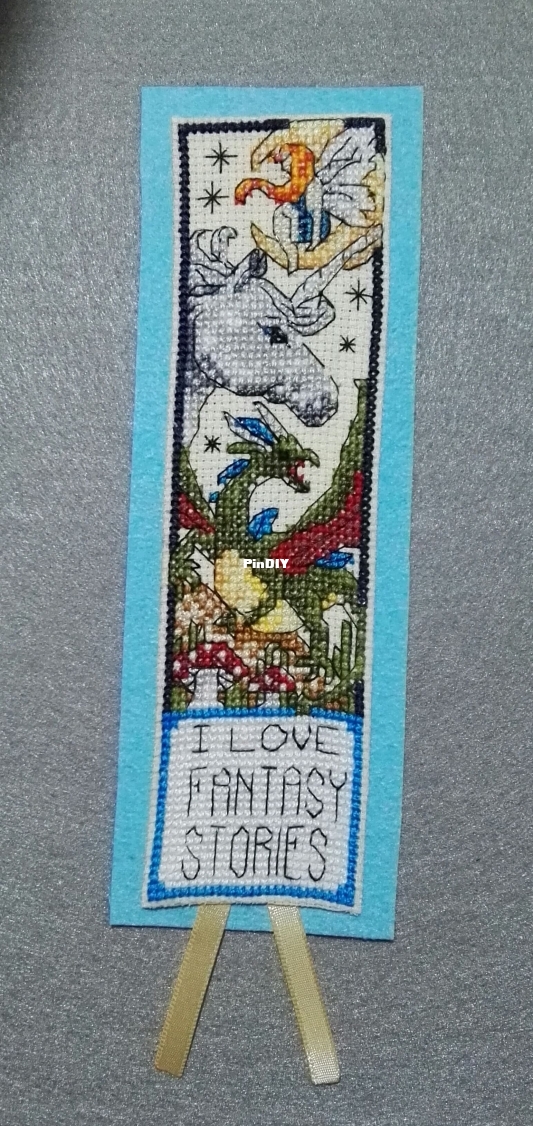 Fantasy bookmark cross stitch