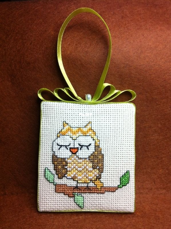 Cross stitch OWL painting