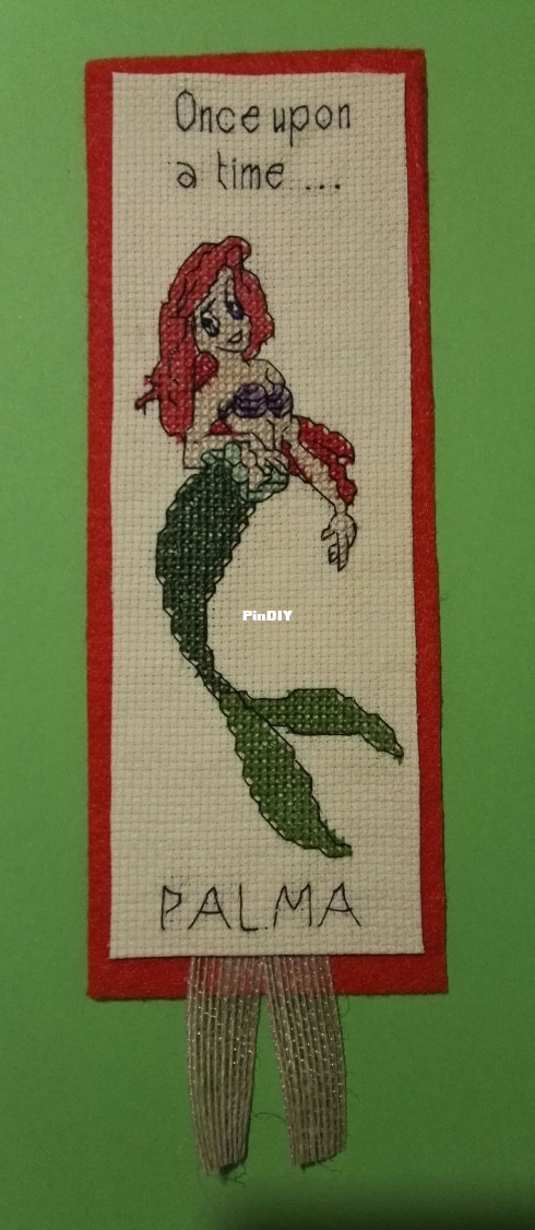 Mermaid Bookmark_Cross Stitch