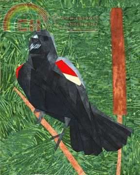 Wee redwinged blackbird-Paper piecing.jpg