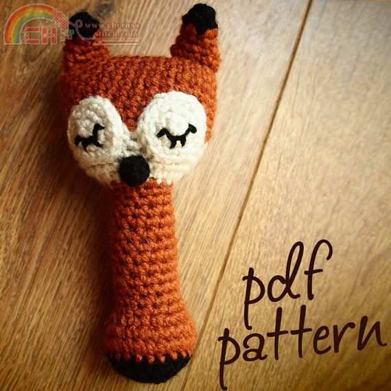 Sleepy Sly Fox Baby Rattle pattern.jpg