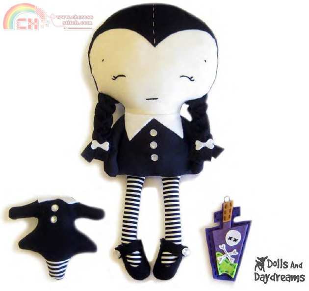 Wednesday Doll Sewing Pattern by Dolls And Daydreams.jpg