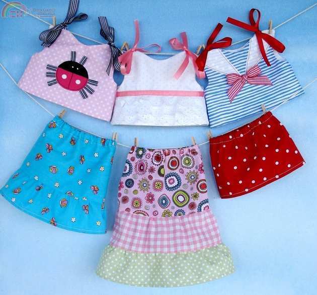 PreciousPatterns 18inch Doll Shirts & Skirts sew.jpg