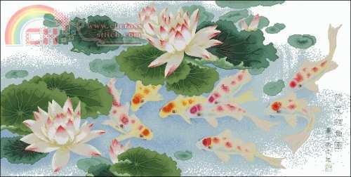 Nine+Fish+with+Water+Lily.jpg