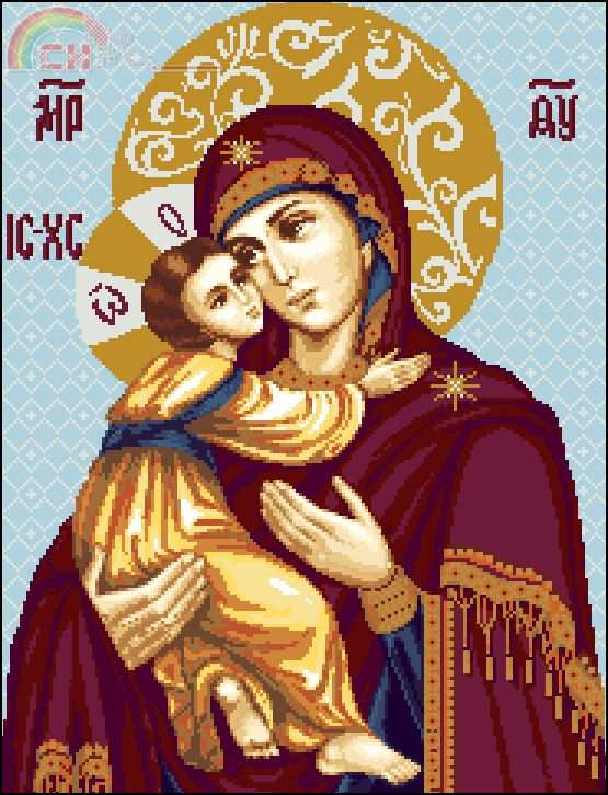 Zolotoe runo PI-010 Vladimir Icon of the Mother of God.jpg