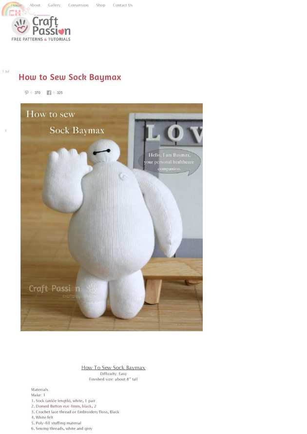 How To Sew Sock Baymax - Craft Pasison-page-001.jpg