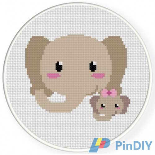 Mother-And-Daughter-Elephant-Cross-Stitch-Illustration-500x500.jpg
