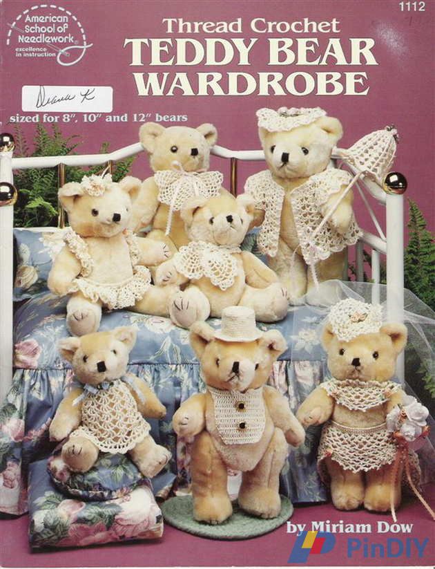 Thread Crochet Teddy Bear Wardrobe